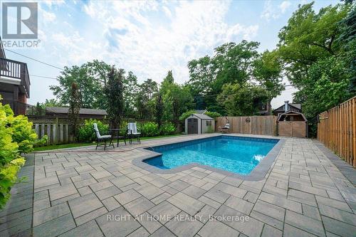 188 Queens Avenue, Toronto, ON - Outdoor With In Ground Pool With Backyard