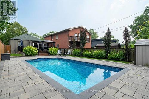 188 Queens Avenue, Toronto, ON - Outdoor With In Ground Pool With Deck Patio Veranda With Backyard