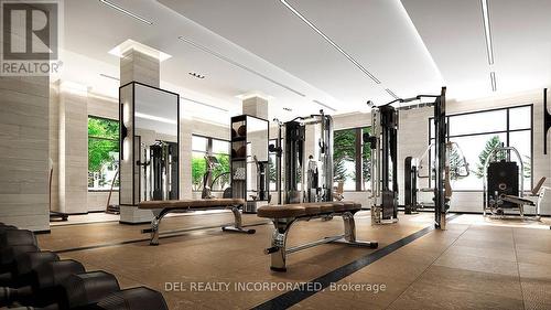 1708 - 10 Eva Road, Toronto, ON - Indoor Photo Showing Gym Room