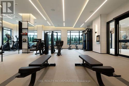 1708 - 10 Eva Road, Toronto, ON - Indoor Photo Showing Gym Room