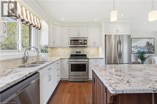 133 New Lakeshore Road, Port Dover, ON - Indoor Photo Showing Kitchen With Double Sink With Upgraded Kitchen