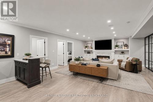 Virtually Staged - 33 Cottage Street, Niagara-On-The-Lake (Town), ON - Indoor Photo Showing Other Room With Fireplace