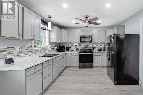 133 Station Road, Avondale, NL - Indoor Photo Showing Kitchen With Double Sink