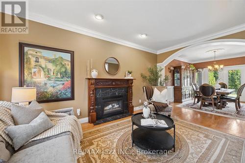 140 Taylorwood Court, Oshawa (Samac), ON - Indoor Photo Showing Living Room With Fireplace