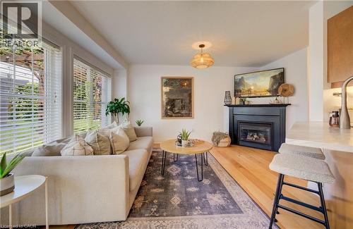 3 Golden Iris Crescent, Hamilton, ON - Indoor Photo Showing Living Room With Fireplace