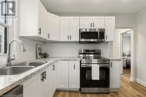 95 Chetwood Street, St. Catharines, ON - Indoor Photo Showing Kitchen With Double Sink