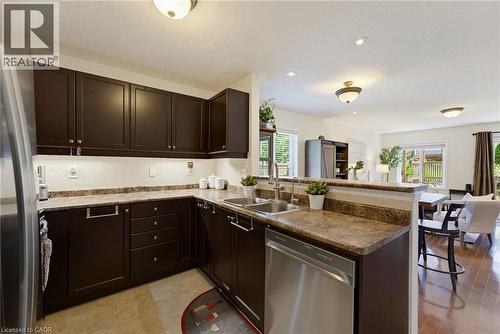 934 Zeller Crescent, Kitchener, ON - Indoor Photo Showing Kitchen With Double Sink