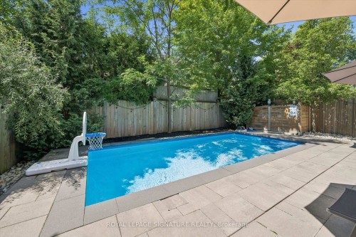 38 Scott Boulevard, Milton, ON - Outdoor With In Ground Pool With Backyard