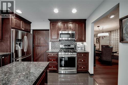 110 Marine Drive Unit# 3, Tecumseh, ON - Indoor Photo Showing Kitchen With Upgraded Kitchen