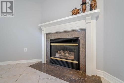 Fireplace in Basement - 86 Rory Road, Toronto, ON - Indoor Photo Showing Other Room With Fireplace
