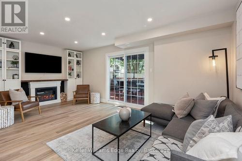 3389 Palmer Drive, Burlington (Palmer), ON - Indoor Photo Showing Living Room With Fireplace