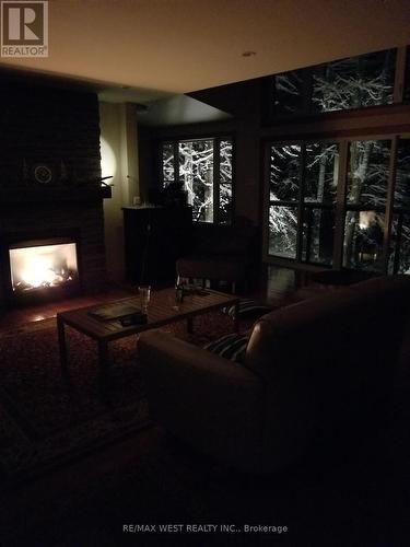 1091 Mcarthur Point Road, Lake Of Bays, ON - Indoor With Fireplace