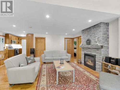 1091 Mcarthur Point Road, Lake Of Bays, ON - Indoor Photo Showing Living Room With Fireplace