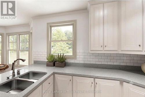 446 South Bay Road, Georgian Bay (Baxter), ON - Indoor Photo Showing Kitchen With Double Sink