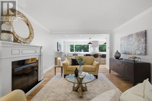 11 Regency Court, Oakville, ON - Indoor Photo Showing Living Room With Fireplace