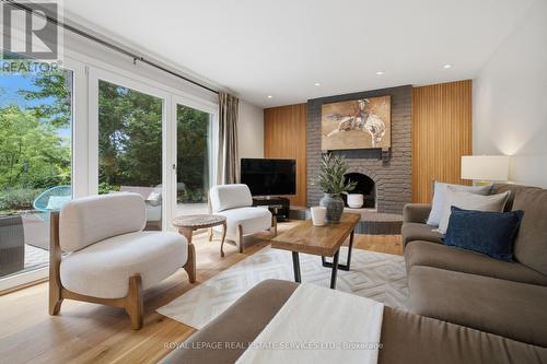 11 Regency Court, Oakville, ON - Indoor Photo Showing Living Room With Fireplace
