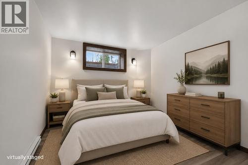 Virtually staged basement bedroom - 5533 33 Highway Unit# 1, Beaverdell, BC 