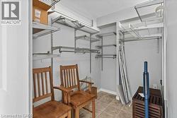 Closet space featuring extensive wire shelving and hanging rods - 