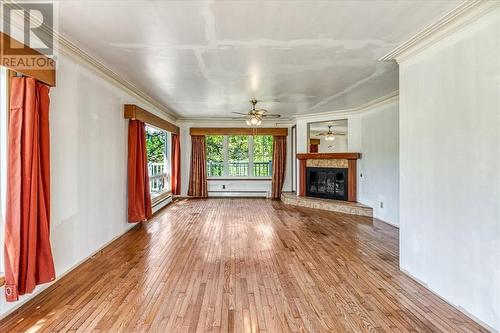 1220 Nepewassi Lake Road, Estaire, ON - Indoor Photo Showing Other Room With Fireplace
