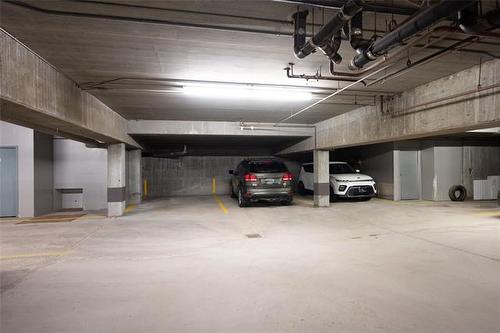 201-85 Swindon Way, Winnipeg, MB - Indoor Photo Showing Garage