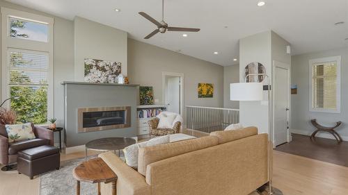 8964 Davidson Place, Vernon, BC - Indoor Photo Showing Living Room With Fireplace