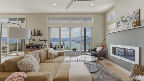 8964 Davidson Place, Vernon, BC - Indoor Photo Showing Living Room With Fireplace