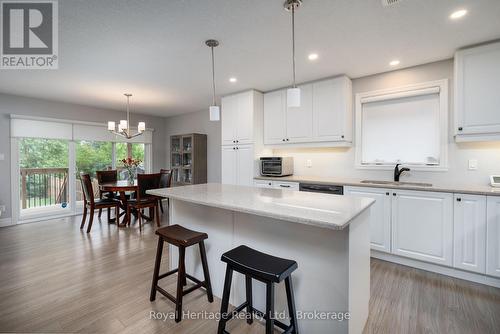 Quartz Kitchen Island - 22 Lanark Drive, Belleville (Belleville Ward), ON - Indoor Photo Showing Kitchen With Upgraded Kitchen