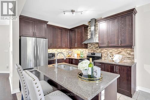 KITCHEN - 23 Gordon Cowling Street, Clarington, ON - Indoor Photo Showing Kitchen With Double Sink With Upgraded Kitchen
