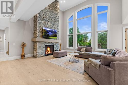 19 - 105 Perryman Court, Erin, ON - Indoor Photo Showing Living Room With Fireplace