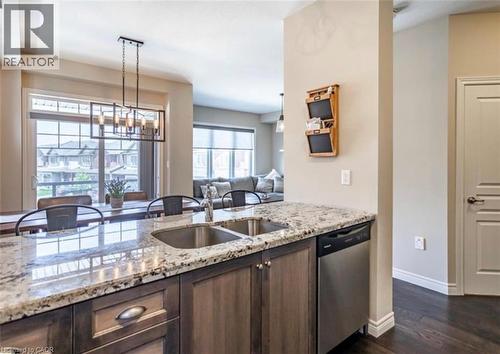 10 Egleston Lane, Ancaster, ON - Indoor Photo Showing Kitchen With Double Sink With Upgraded Kitchen