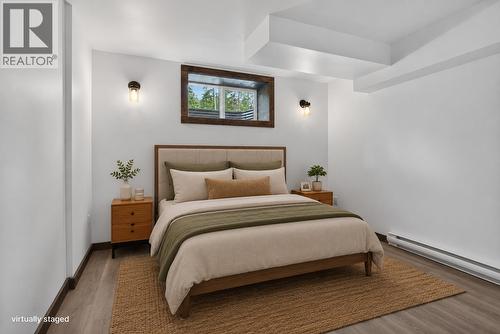 Virtually staged basement bedroom - 5533 33 Highway Unit# 3, Beaverdell, BC 