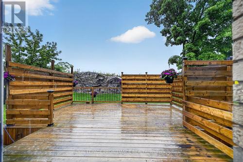 Back deck with view to rocky outcrop - 388 Brock Street, Brockville, ON - Outdoor With Exterior