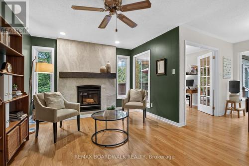 182 Dewar Side Road, Beckwith, ON - Indoor With Fireplace