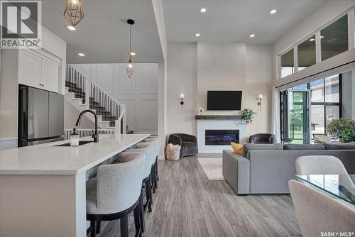 411 Dagnone Terrace, Saskatoon, SK - Indoor With Fireplace