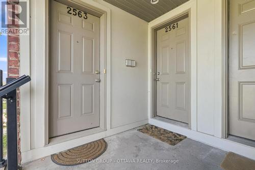 Front door on Left - 2563 Longfields Drive, Ottawa, ON -  With Exterior
