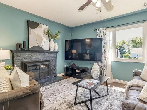 10 Westwood Drive, Dartmouth, NS - Indoor Photo Showing Living Room With Fireplace