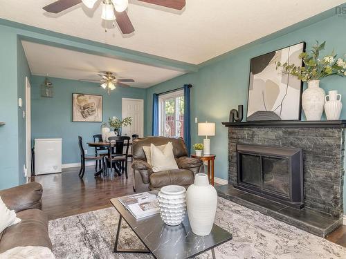10 Westwood Drive, Dartmouth, NS - Indoor Photo Showing Living Room With Fireplace