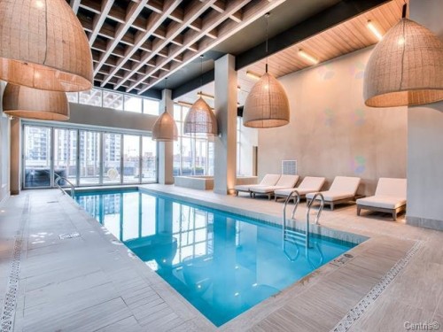 Pool - 3001-1288 Rue St-Antoine O., Montréal (Ville-Marie), QC - Indoor Photo Showing Other Room With In Ground Pool