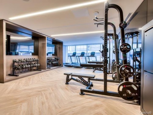 Exercise Room - 3001-1288 Rue St-Antoine O., Montréal (Ville-Marie), QC - Indoor Photo Showing Gym Room