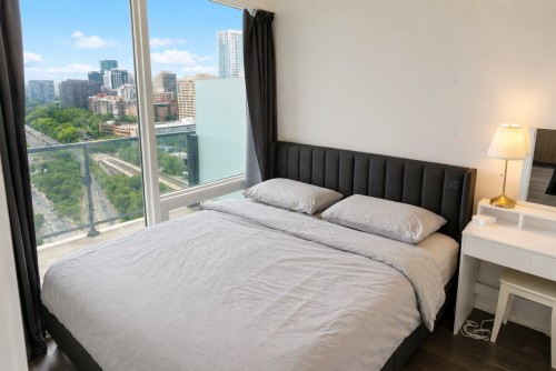 Bedroom - 3001-1288 Rue St-Antoine O., Montréal (Ville-Marie), QC - Indoor Photo Showing Bedroom