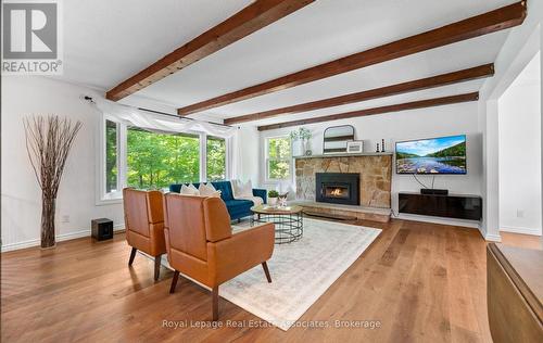 7462 15 Side Road, Halton Hills, ON - Indoor Photo Showing Living Room With Fireplace
