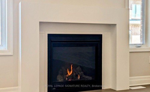 1225 Manitou Way, Milton, ON - Indoor Photo Showing Living Room With Fireplace