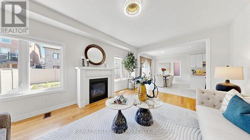 97 Connell Drive, Georgina, ON - Indoor Photo Showing Living Room With Fireplace