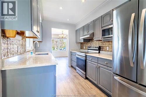 6121 Emerson Avenue, Comber, ON - Indoor Photo Showing Kitchen With Stainless Steel Kitchen