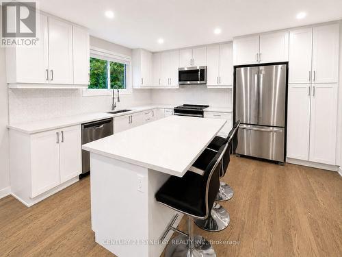 Kitchen Main Level - Colour Enhanced - 26 Turtleback Way, Ottawa, ON - Indoor Photo Showing Kitchen With Upgraded Kitchen
