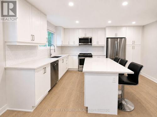 Kitchen Main Level - Colour Enhanced - 26 Turtleback Way, Ottawa, ON - Indoor Photo Showing Kitchen