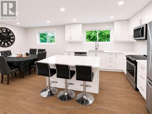 Kitchen Main Level - Colour Enhanced - 26 Turtleback Way, Ottawa, ON - Indoor Photo Showing Kitchen With Upgraded Kitchen