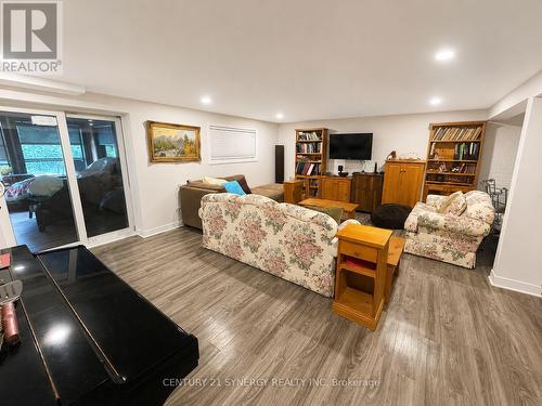 Family Room Lower Level - Colour Enhanced - 26 Turtleback Way, Ottawa, ON - Indoor Photo Showing Living Room
