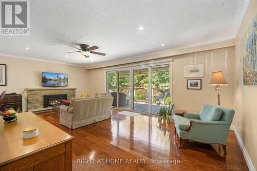 39 Grovetree Road, Toronto, ON - Indoor Photo Showing Living Room With Fireplace