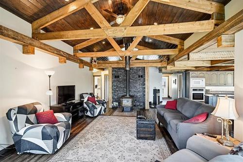 244 Spruce Land Dr, Lac Du Bonnet, MB - Indoor With Fireplace